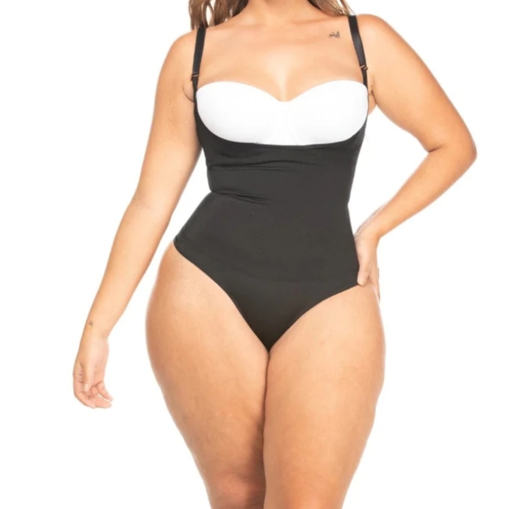 Invisible Body Shaper Thong | Shapewear Bodysuit NS012 L / Black